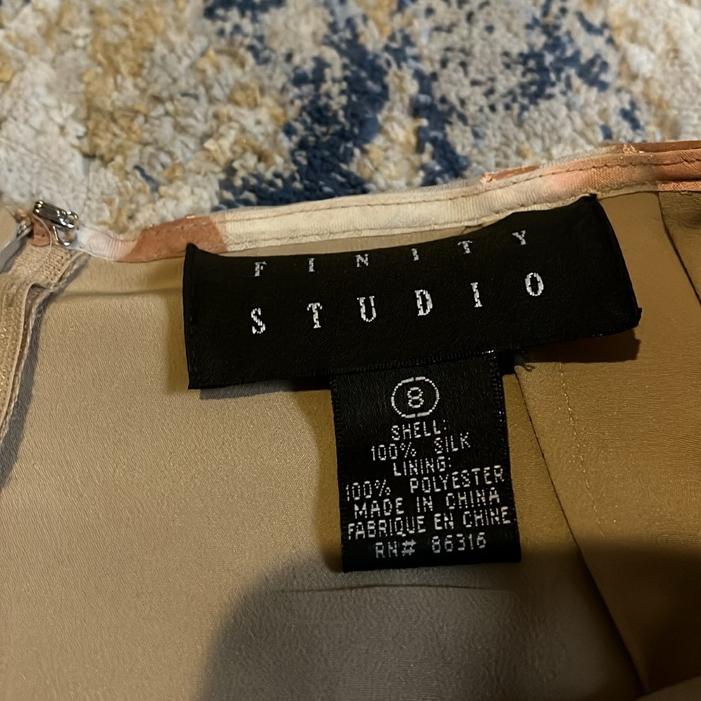 Finity Studio Floral Silk Skirt - Picture 2 of 4